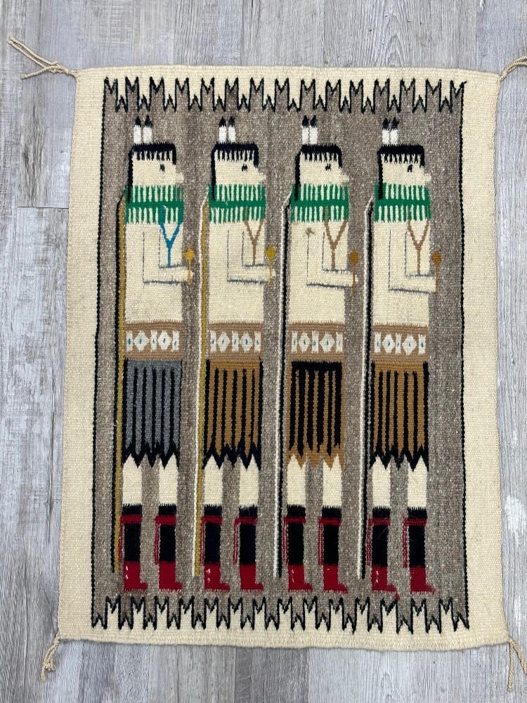 Navajo Yei Be Chai Rug ca 1950s  27\