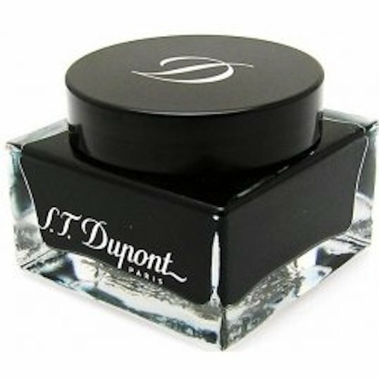 S.T. Dupont Bottle of Black Fountain Pen Ink, 40156 (040156), New In Box