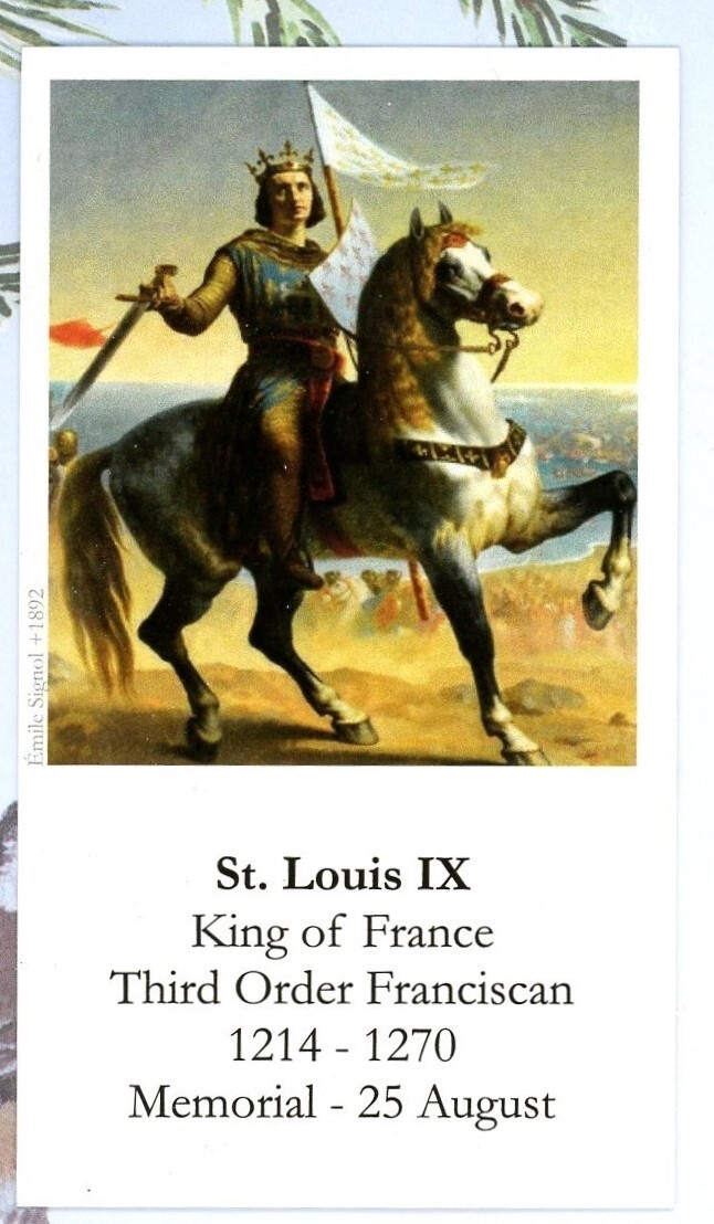 Saint Louis IX - Prayer (2 x 3.5\