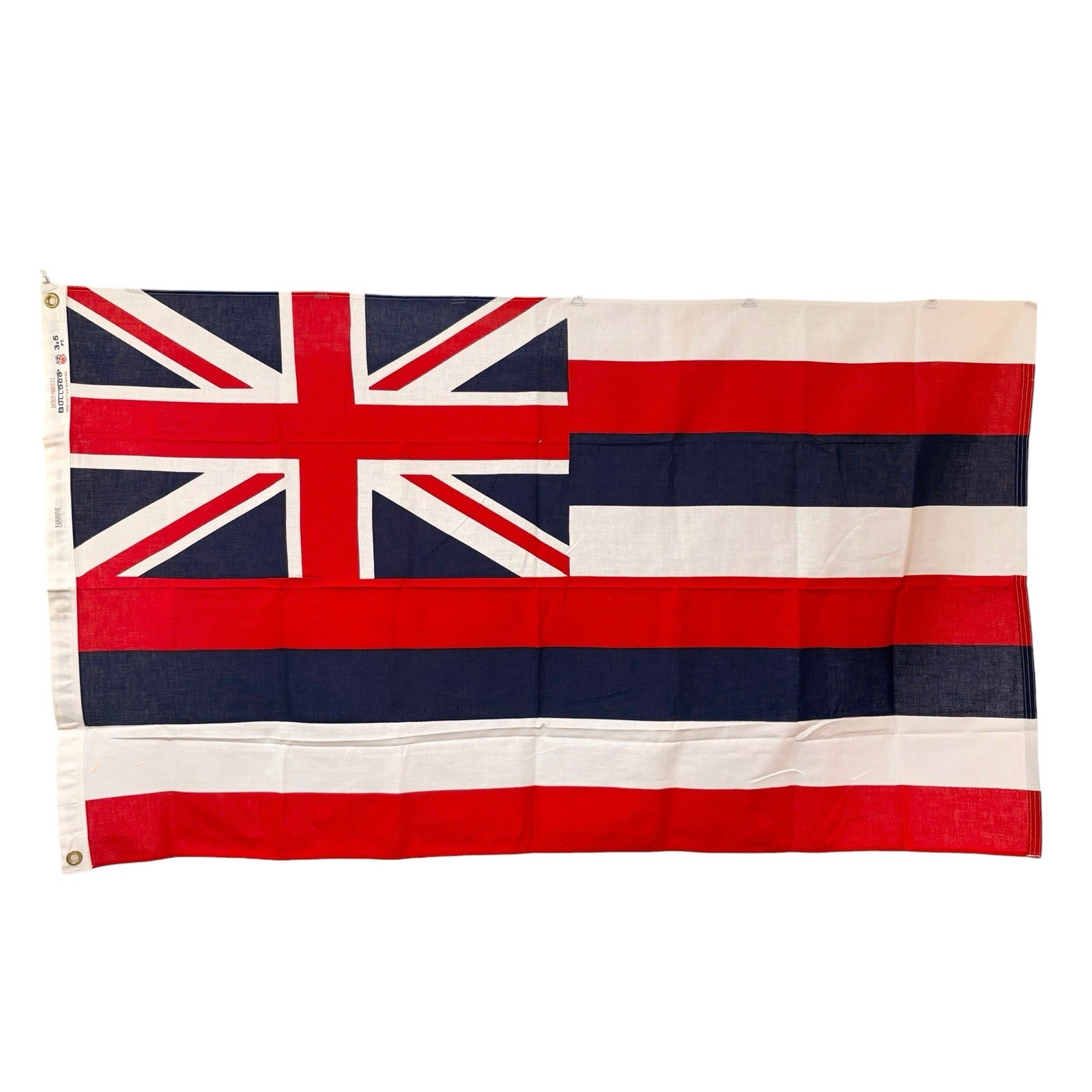 Vintage 1960-70s Flag Of Hawaii Usa American Cotton 3 X 5 Vintage 1960-70s Flag Of Hawaii Usa American Cotton 3 X 5