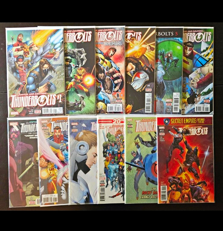Marvel Thunderbolts #1-12 COMPLETE Comic Lot 2016 Jim Zub