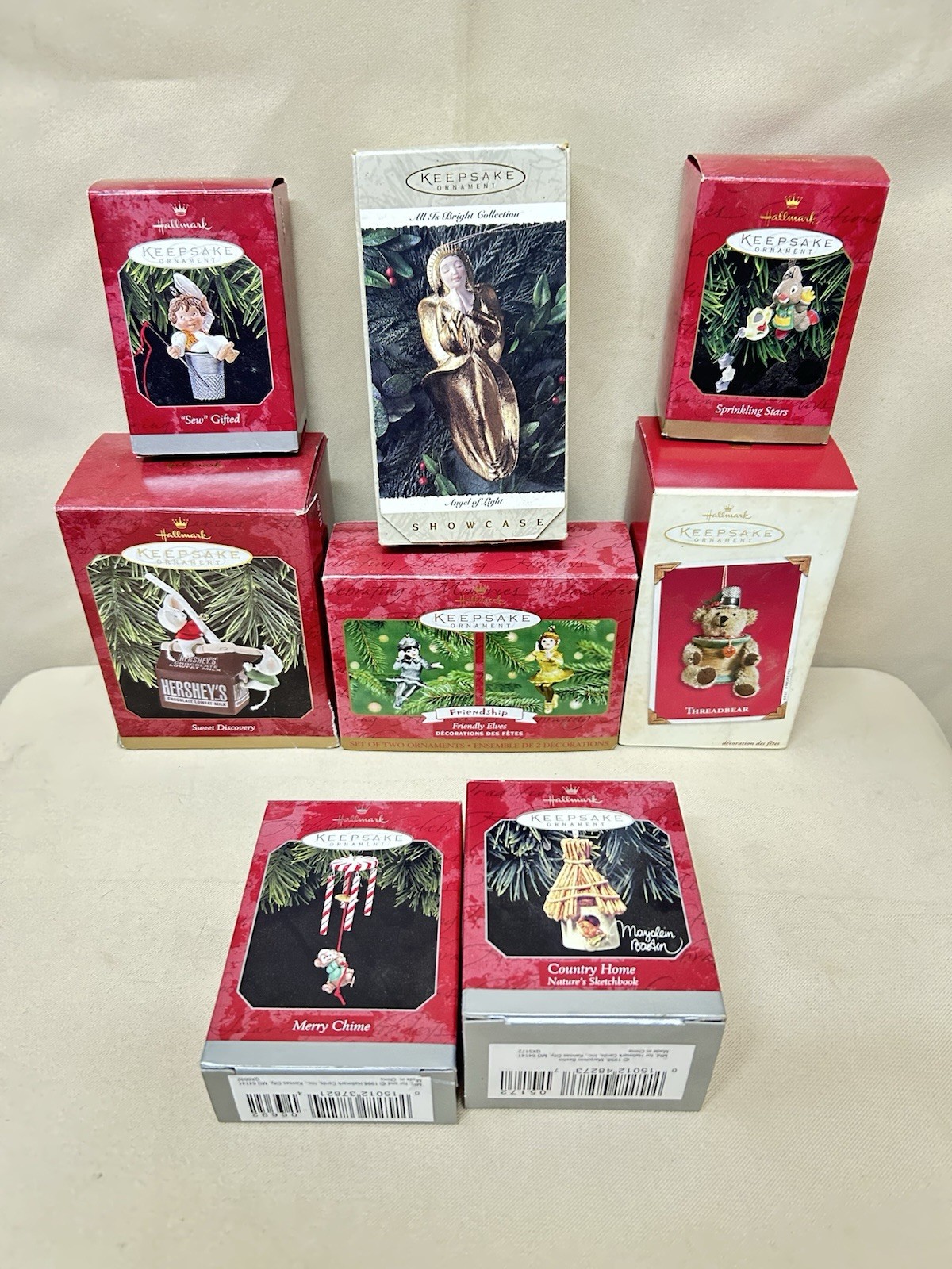 Lot 8 Vintage Hallmark Keepsake Christmas Ornaments 1997-2002 w/ Boxes Retired Lot 8 Vintage Hallmark Keepsake Christmas Ornaments 1997-2002 w/ Boxes Retired
