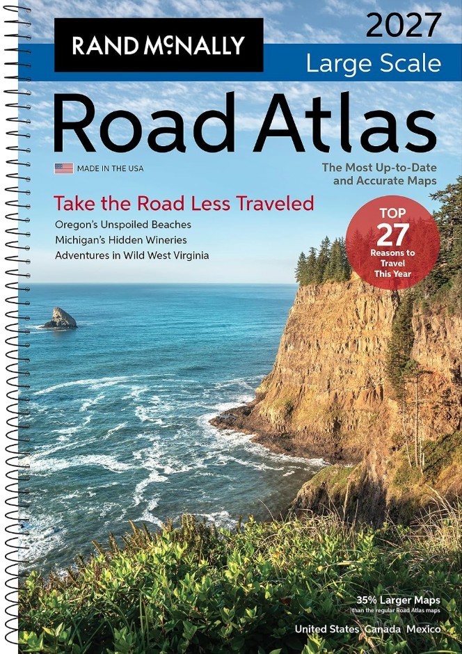 2027 Rand McNally Large Scale Road Atlas 