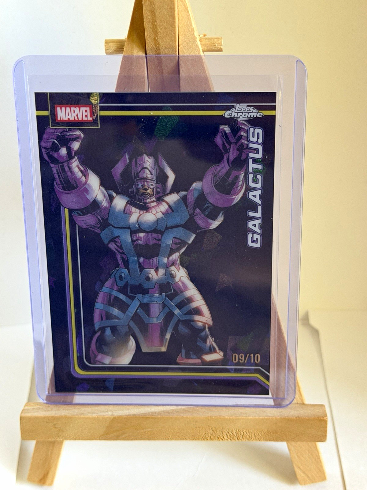 2026 Topps Chrome Marvel Sapphire Galactus #038 Serial Numbered /10 (09/10)