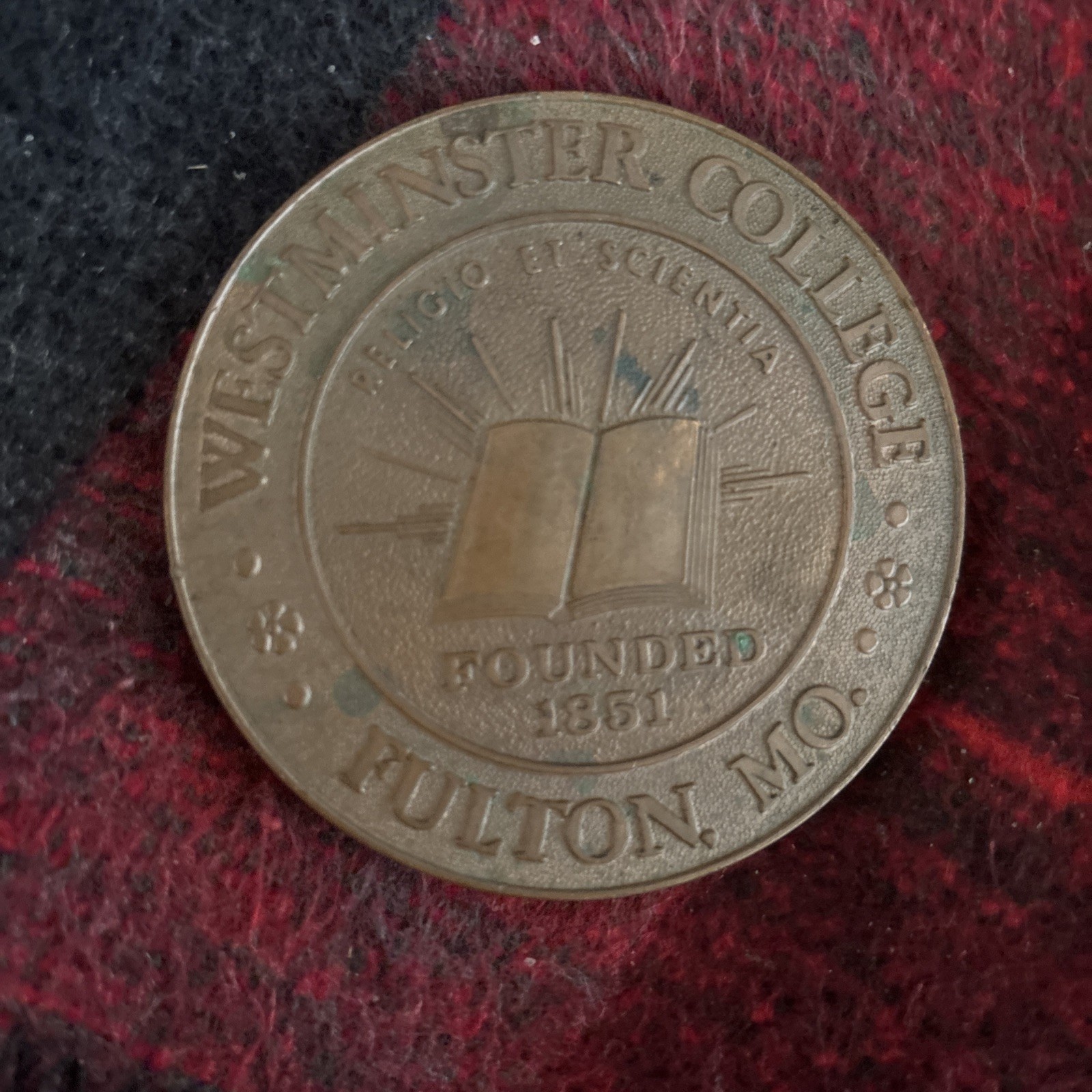 Vintage Westminster College Founded 1851 3” Medallion Churchill Fellow Vintage Westminster College Founded 1851 3” Medallion Churchill Fellow