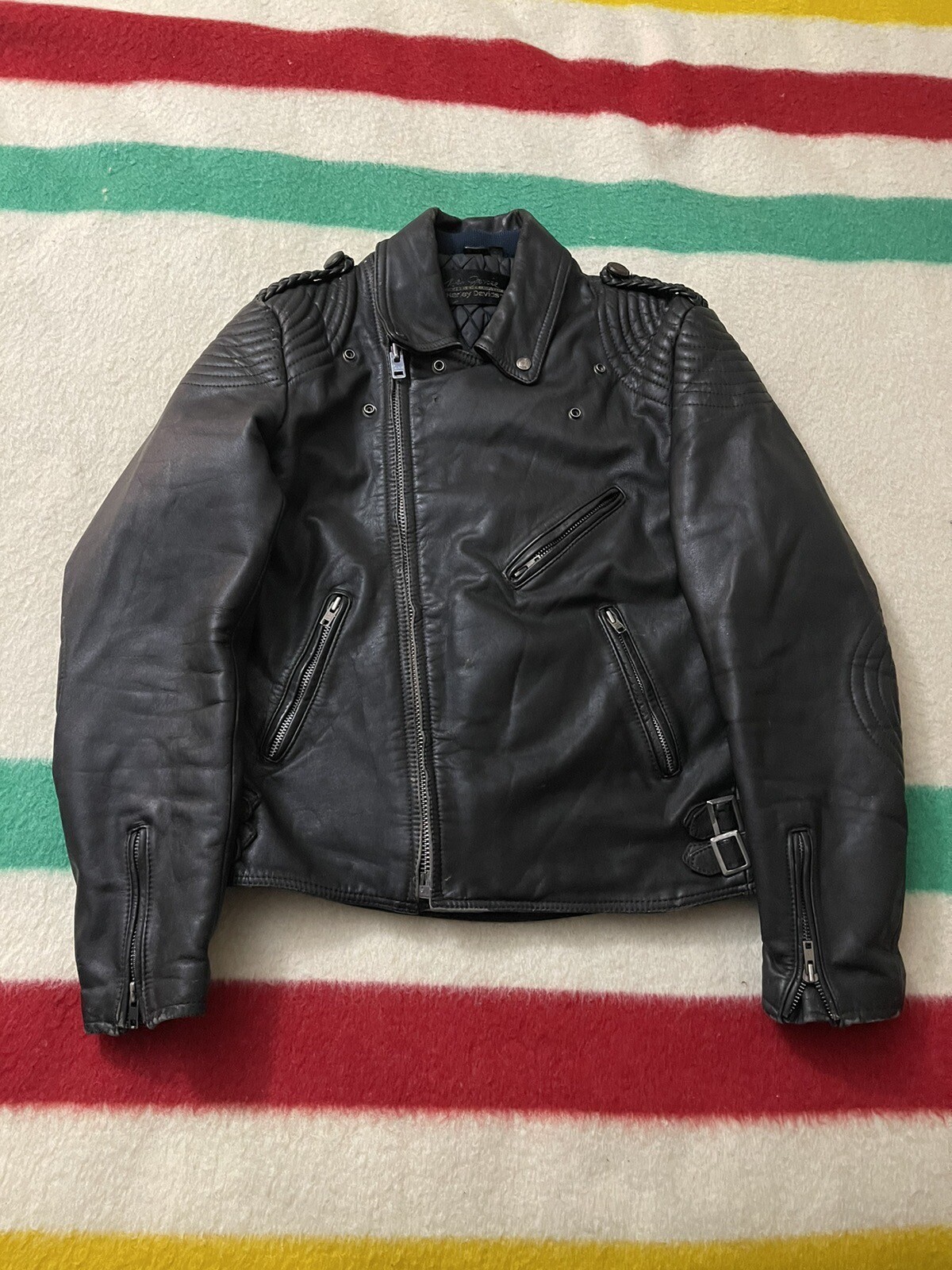 Vintage 70s 80s Hein Gericke Harley Davidson Leather Motorcyle Jacket 44 Medium Vintage 70s 80s Hein Gericke Harley Davidson Leather Motorcyle Jacket 44 Medium