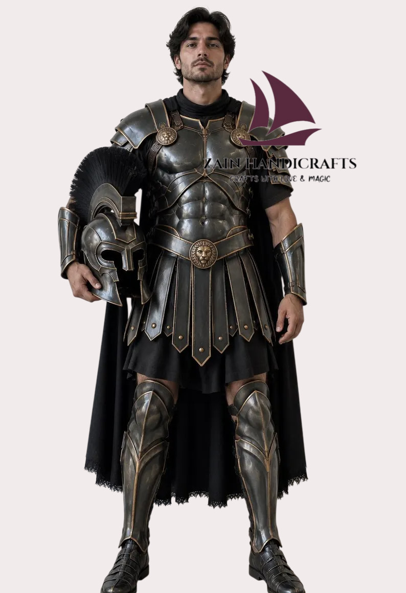 ZAIN Greek Odyssey Handmade Spartan Armor Steel Warrior Reenactment LARP Cosplay