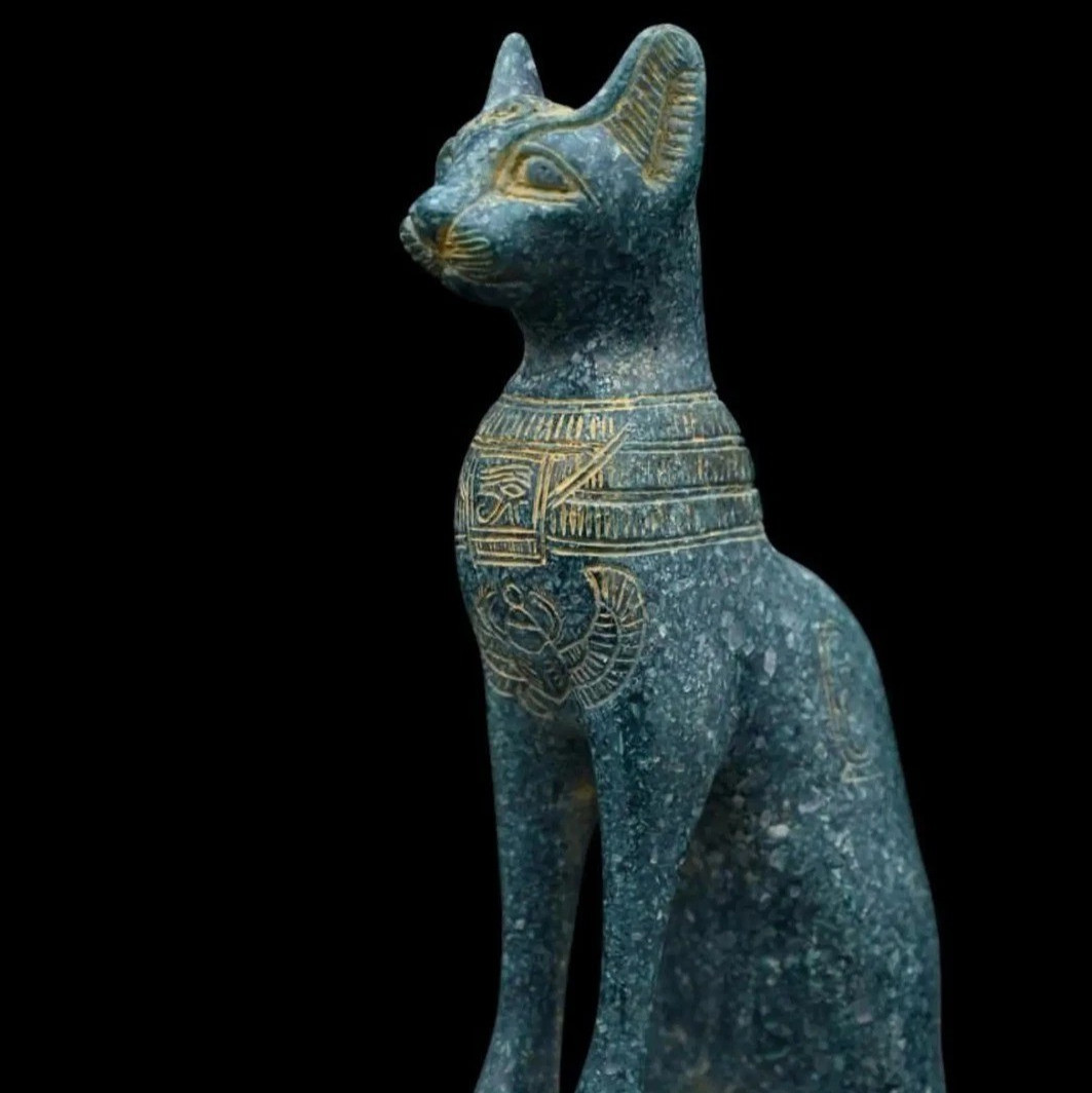 Egyptian Artifacts A Rare Authentic Pharaonic Statue Egyptian Goddess Bastet Bc