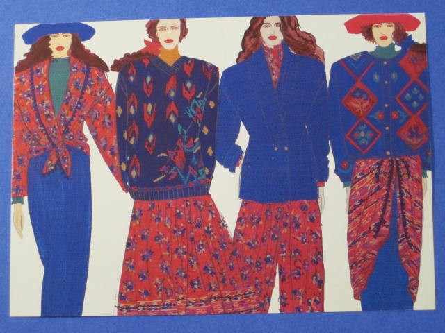 1989 Koala Blue Ad Card / Four Groovy Women  ( 4-1/4\