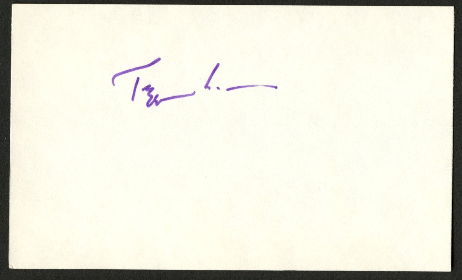 Peggy Lee d2002 signed autograph 3x5 cut Jazz Singer & Actress C467
