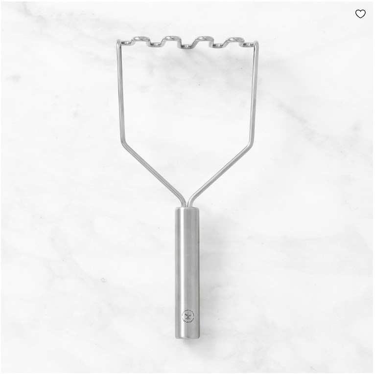 Open Kitchen by Williams Sonoma Stainless-Steel Potato Masher NEW