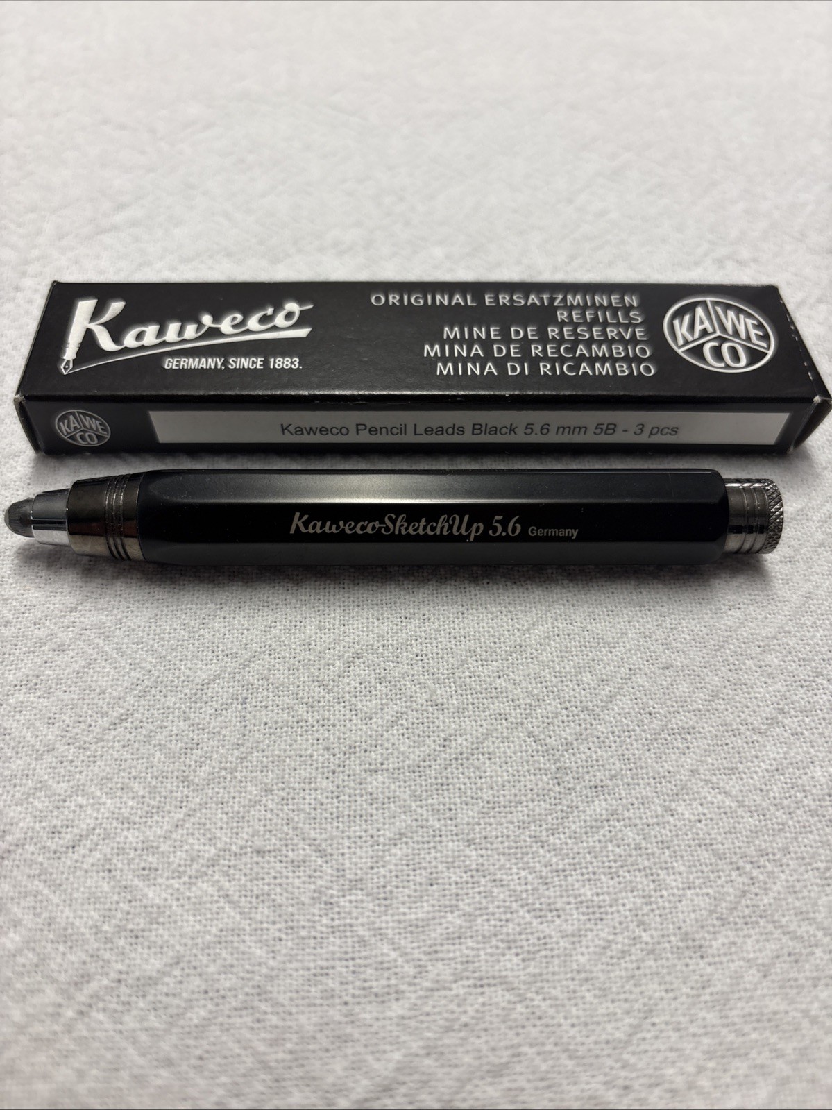 Kaweco SKETCH UP Clutch Pencil 5.6 mm 5B Black 1 Pack Of Refills