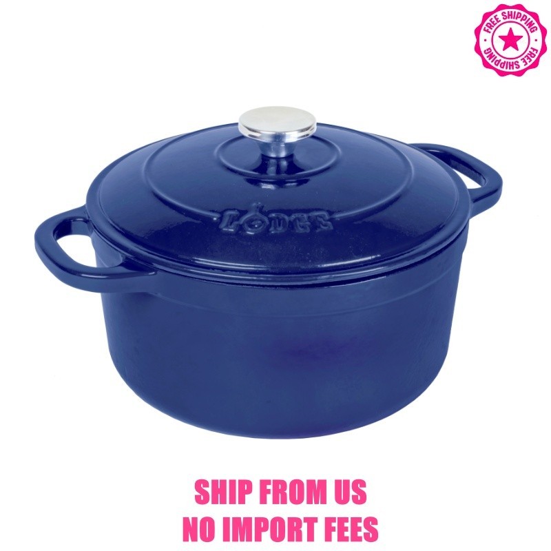 Lodge Cast Iron 5.5qt Indigo Enameled Dutch Oven Lodge Cast Iron 5.5qt Indigo Enameled Dutch Oven