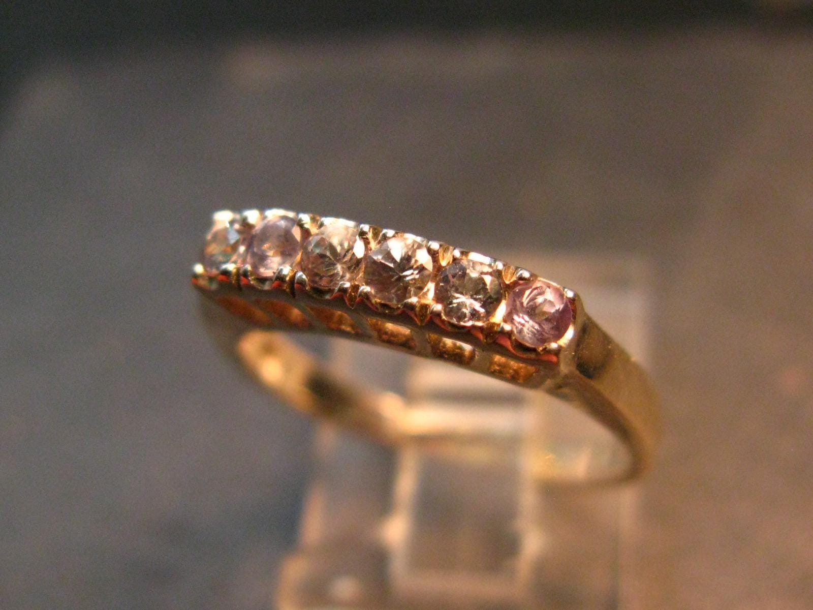 Genuine Alexandrite Gem Silver Ring From Russia - Size 6.25 - 2.34 Grams