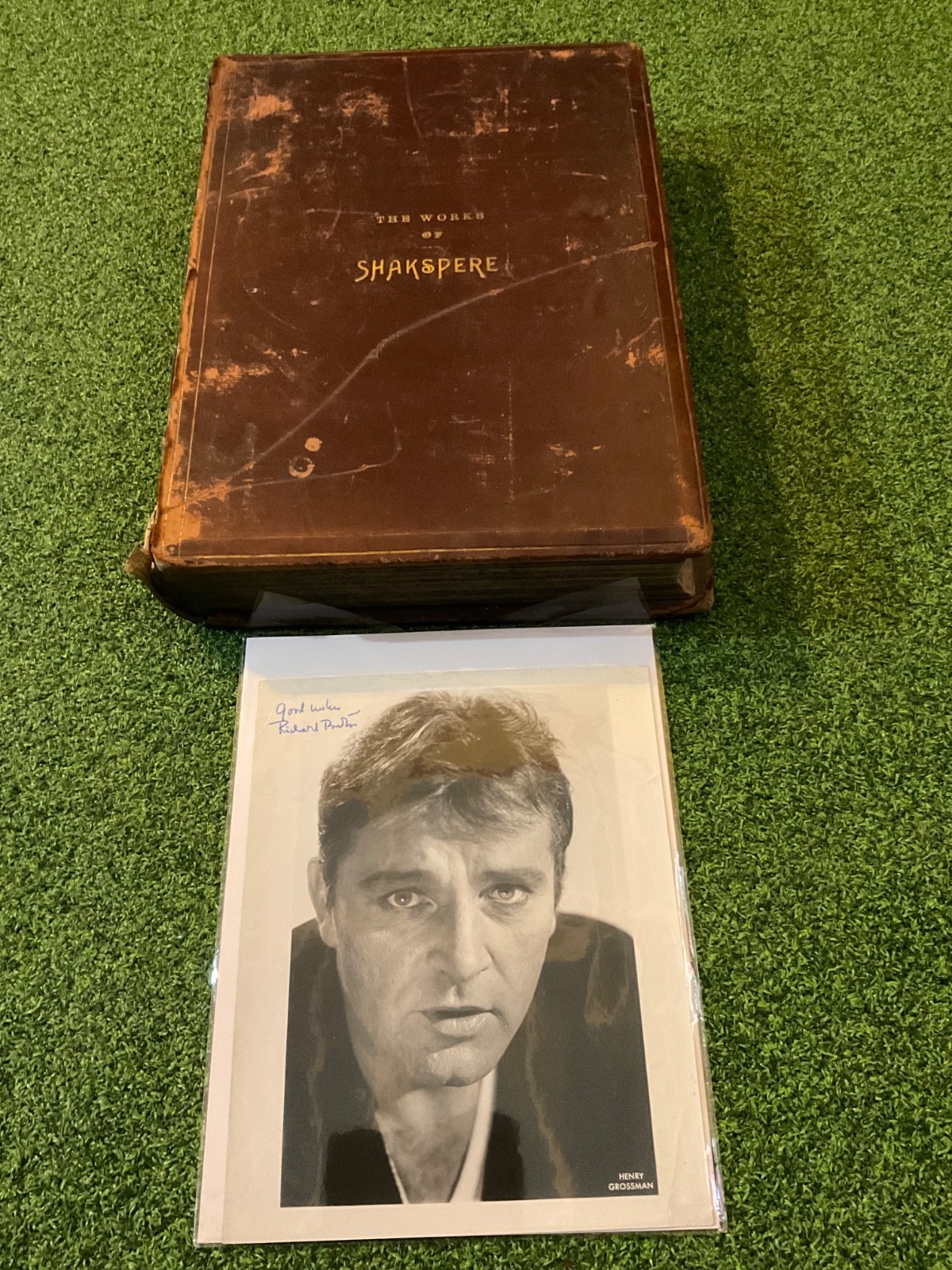 Rare large Shakespeare Folios signed Richard Burton