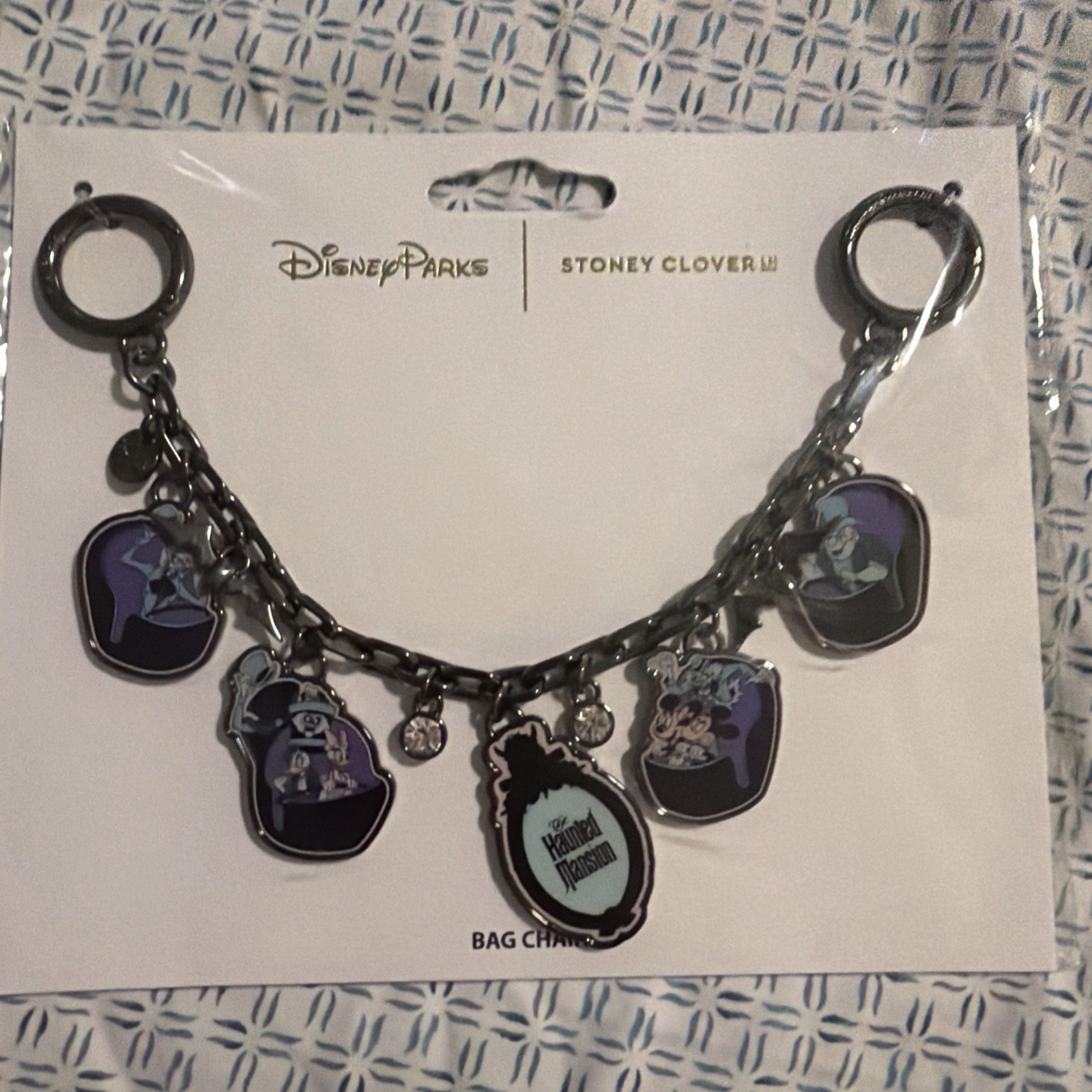 Disney Parks 2026 Stoney Clover Haunted Mansion Bag Charm New 