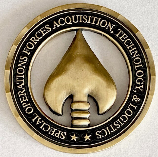 USSOCOM U.S. Special Operations Command SOF AT&L Challenge Coin