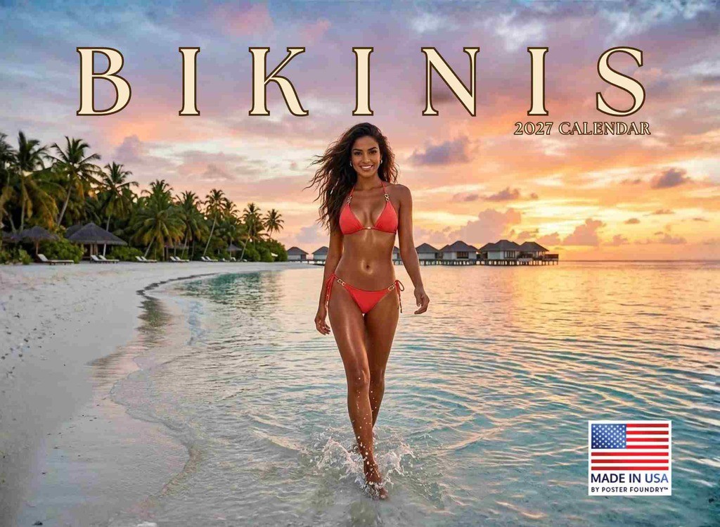 Bikini Calendar 2027 Wall Swimsuit Bikini Calendar 2027 Wall Swimsuit