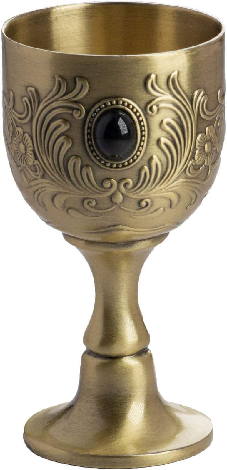 Chalice Goblet, Hand-Made Vintage Pure Copper Engraving Flower Pattern Chalice Goblet, Hand-Made Vintage Pure Copper Engraving Flower Pattern