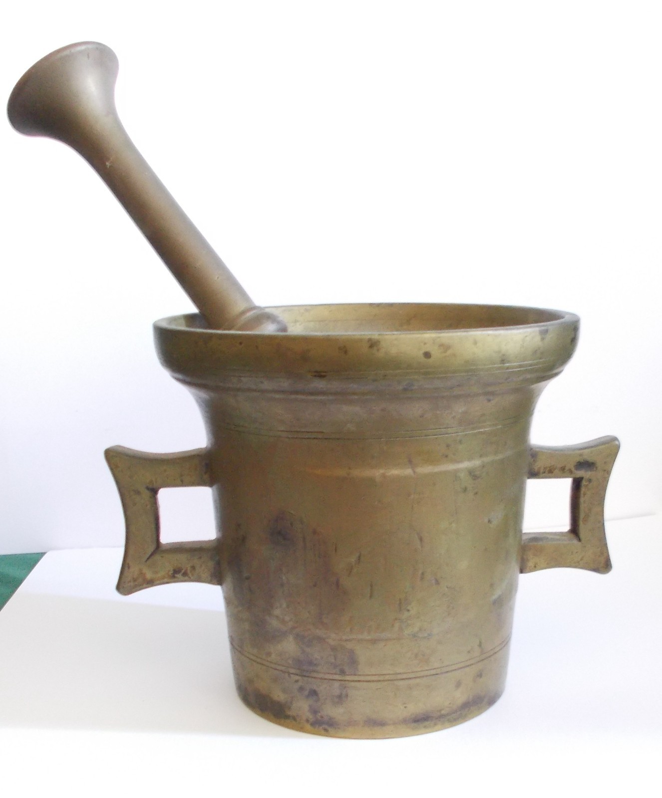 Brass Mortar and Pestle, 6 1/4\