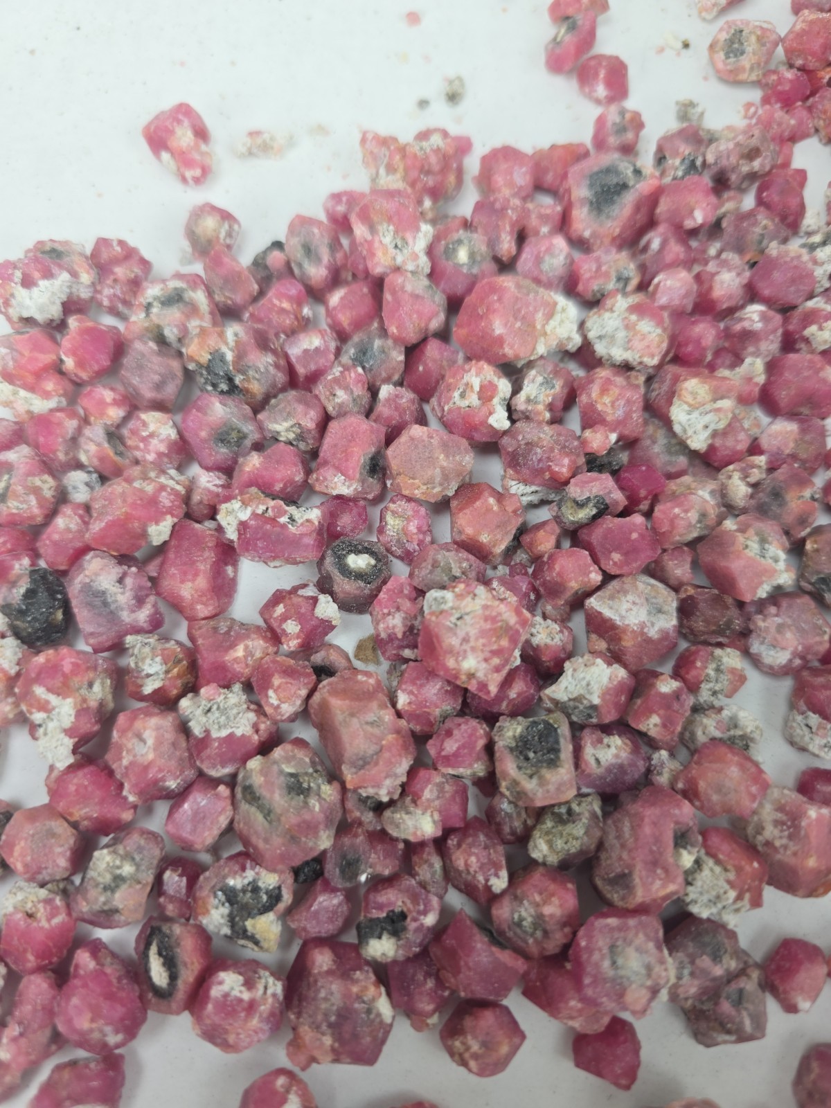 Raspberry Garnet Lot Random Pick 15pc Sierra De Cruces Mexico Wholesale