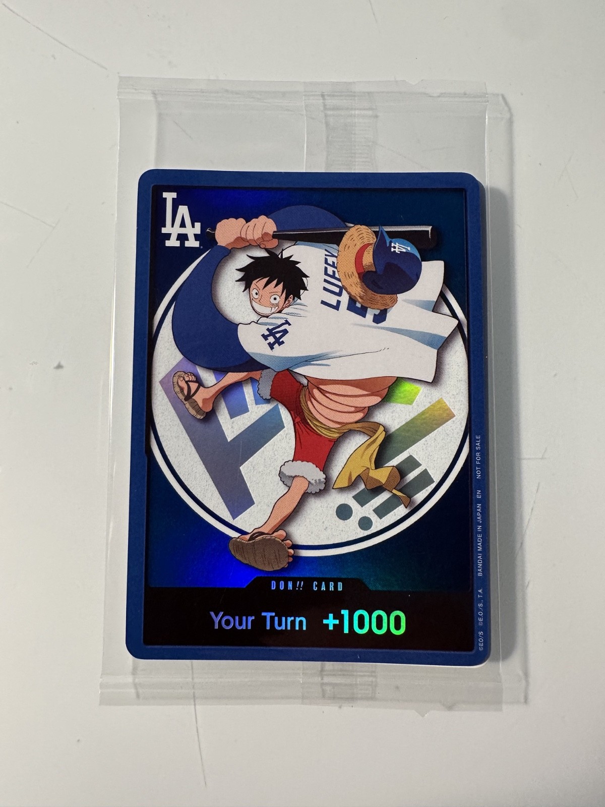 7/2/2026 Los Angeles Dodgers One Piece Night Monkey D Luffy Card 