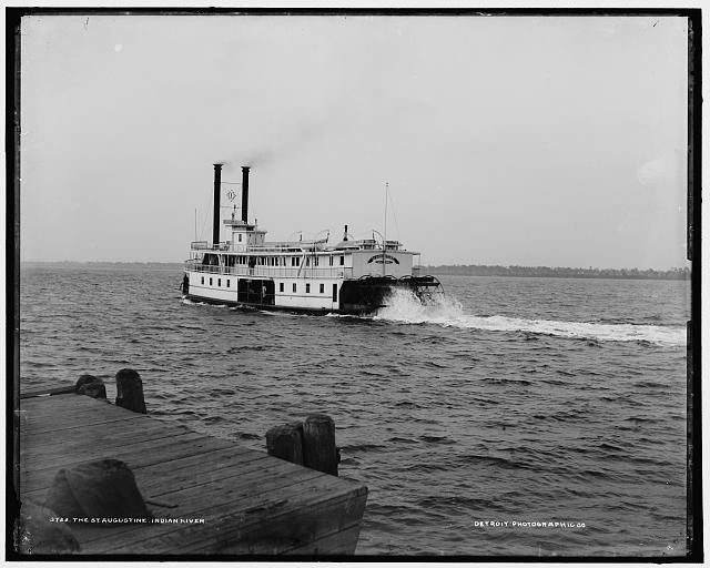 Photo:St Augustine Florida Indian River Steamboat Ferry 1900s