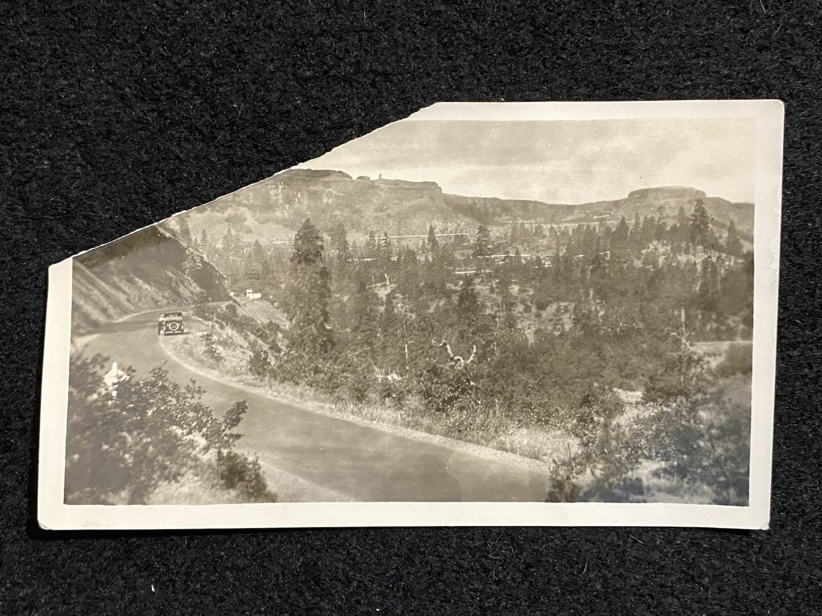 The Dalles Oregon OR Rowena Crest Columbia River Wasco Co Antique Snapshot Photo