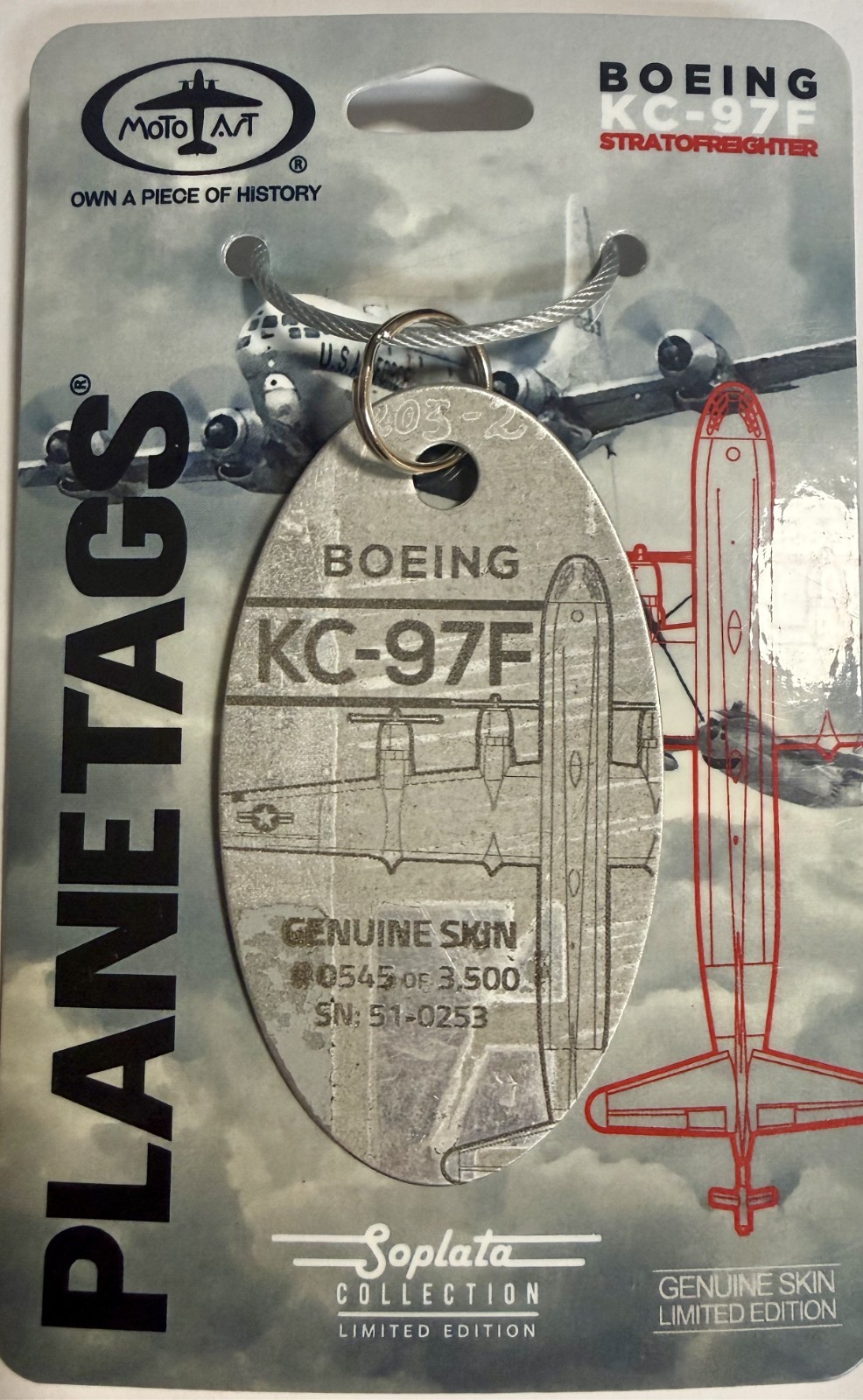 Motoart PlaneTags Boeing KC-97F Stratofreighter, Lettering, RARE, SOLD OUT Motoart PlaneTags Boeing KC-97F Stratofreighter, Lettering, RARE, SOLD OUT
