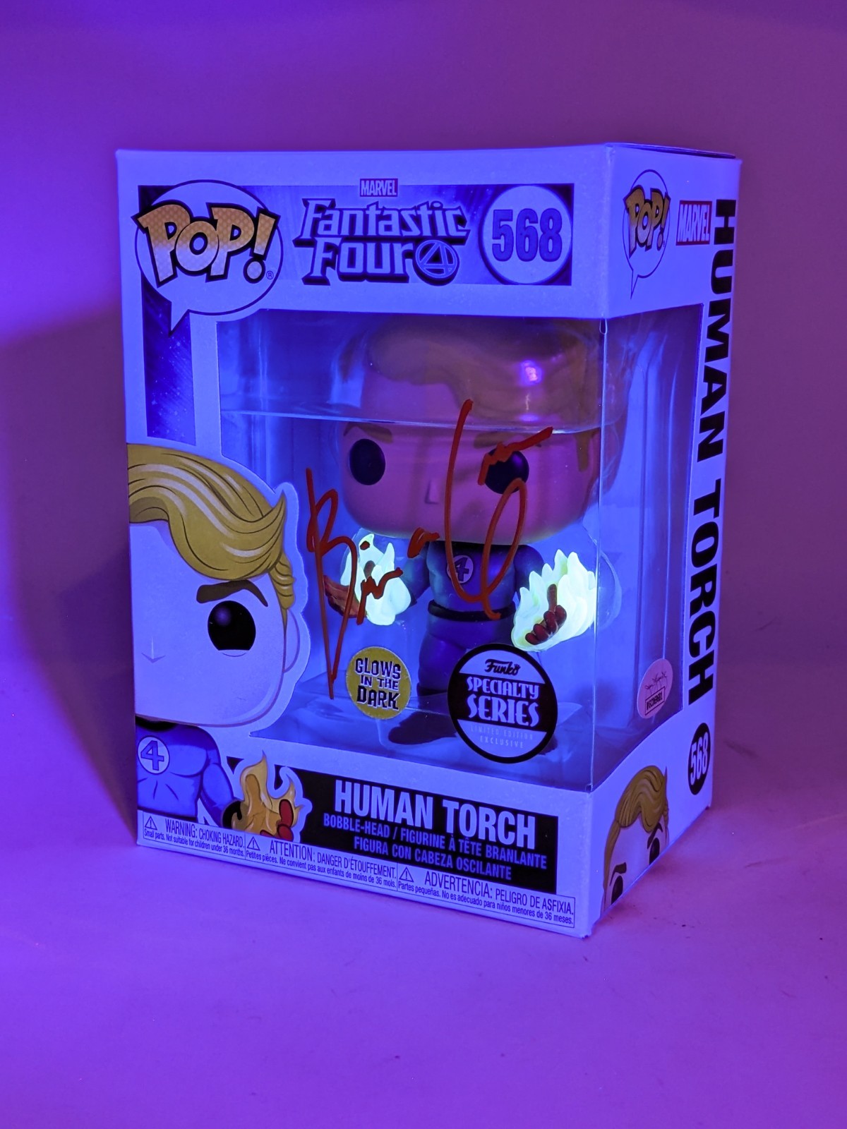 Brian Austin Green Human Torch #568 Signed Funko Pop JSA Certified Autograph