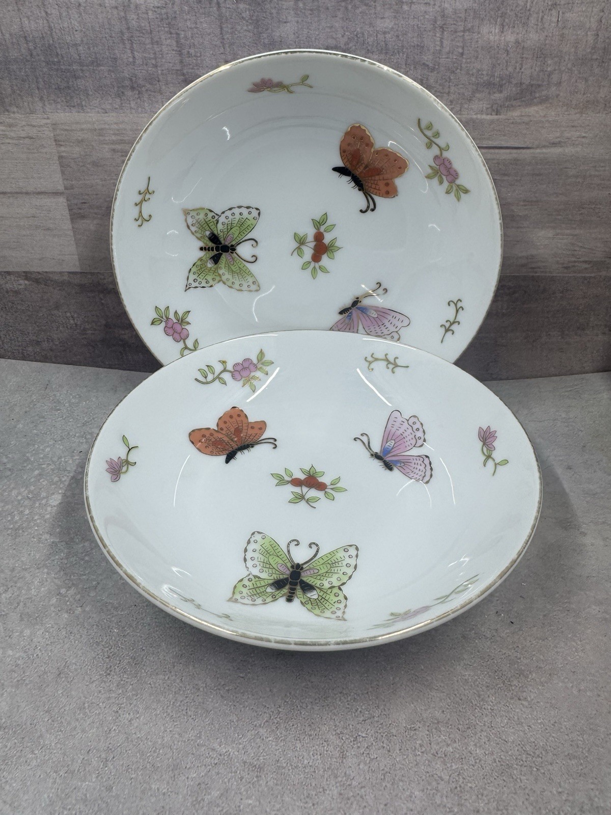 Vintage The Carlyle Hotel NYC Porcelain Dish Bowl Butterfly Motif