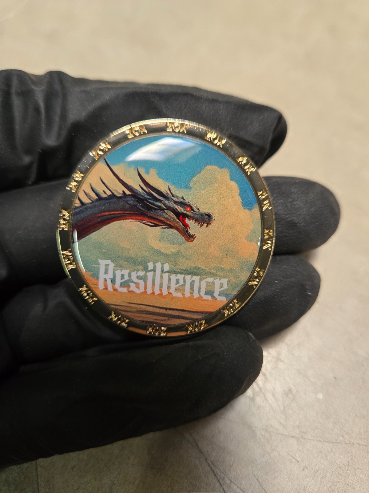 ZOX Serialized Resilience Challenge coin - rare ZOX Serialized Resilience Challenge coin - rare