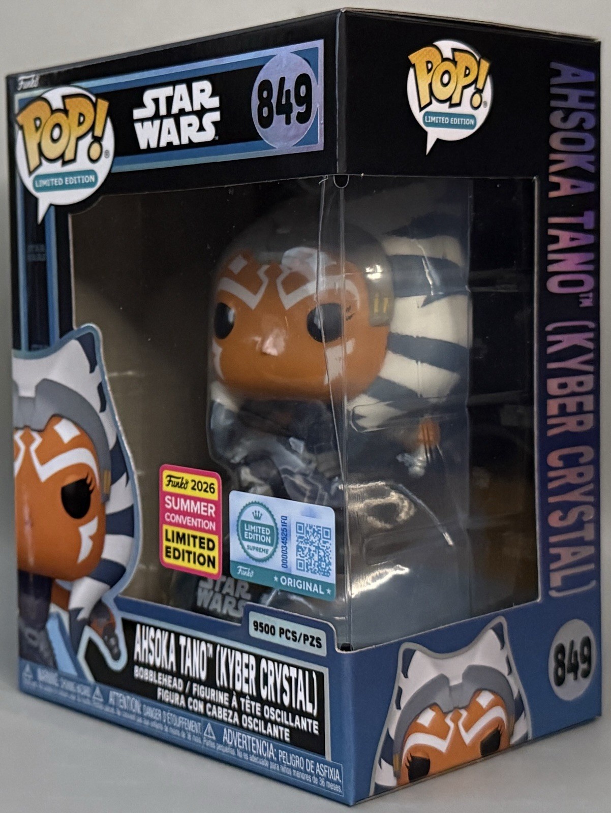 Funko Pop Star Wars Ahsoka Tano (Kyber Crystal) (LE 9500) (Shared Sticker) #849