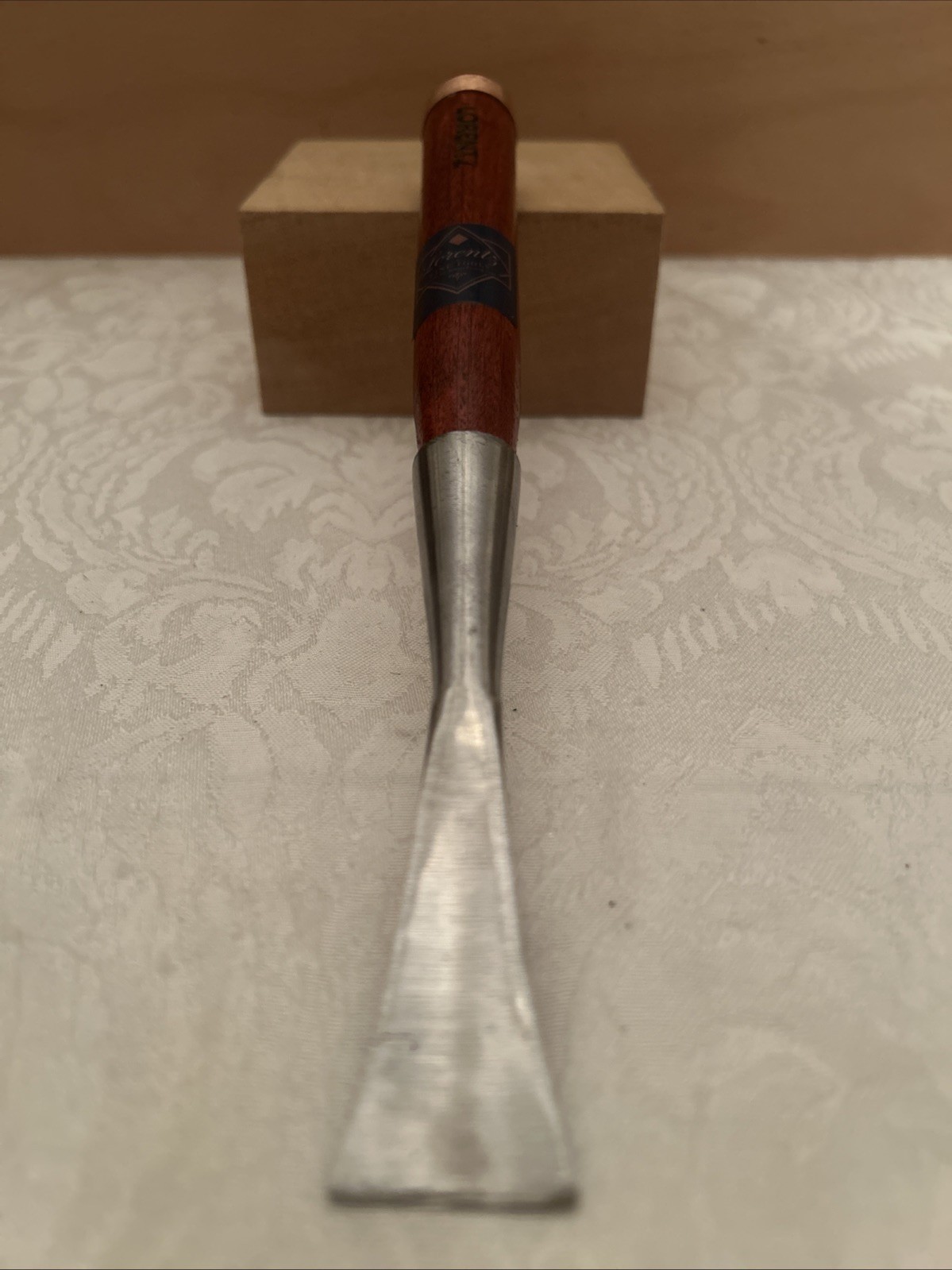 Custom Forged Long Neck Socket Gouge Chisel # 3 / 25mm Fishtail Slight U