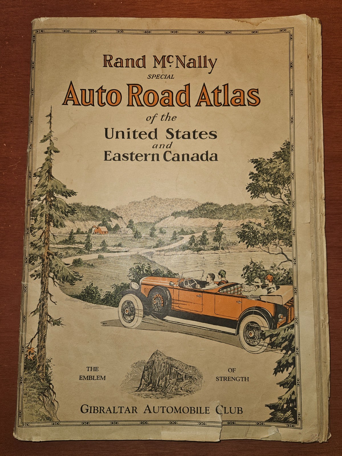VINTAGE 1931 Rand McNally Road Atlas USA Canada Rare Cover