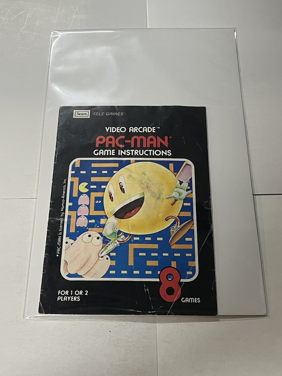 Atari. Pacman. Vintage Game Instructions. Video Arcade. Sears Tele-games. 1981.