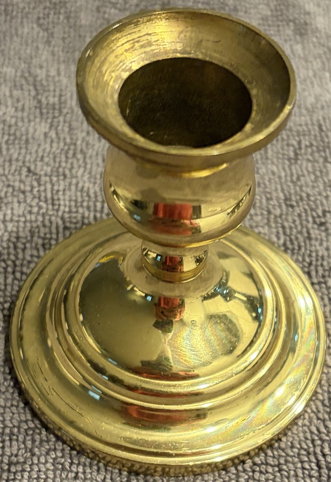 VTG (1) Baldwin Brass Candle Holder  3” X 2 3/4” NH3-1176