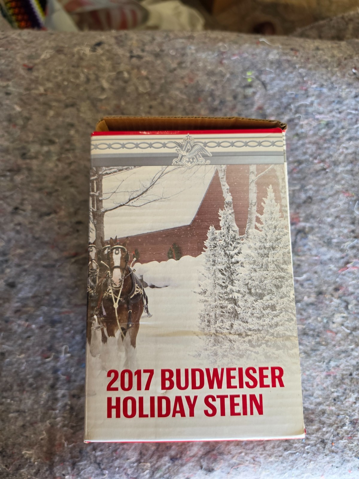 2017 Budweiser Holiday Stein  38th Anniversary  New In Box
