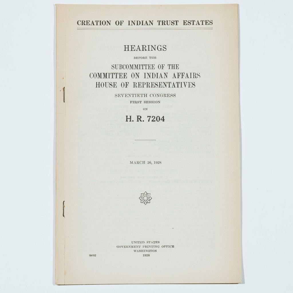 $30M 1928 OSAGE INDIAN Historical Papers *SHOCKING* Government 