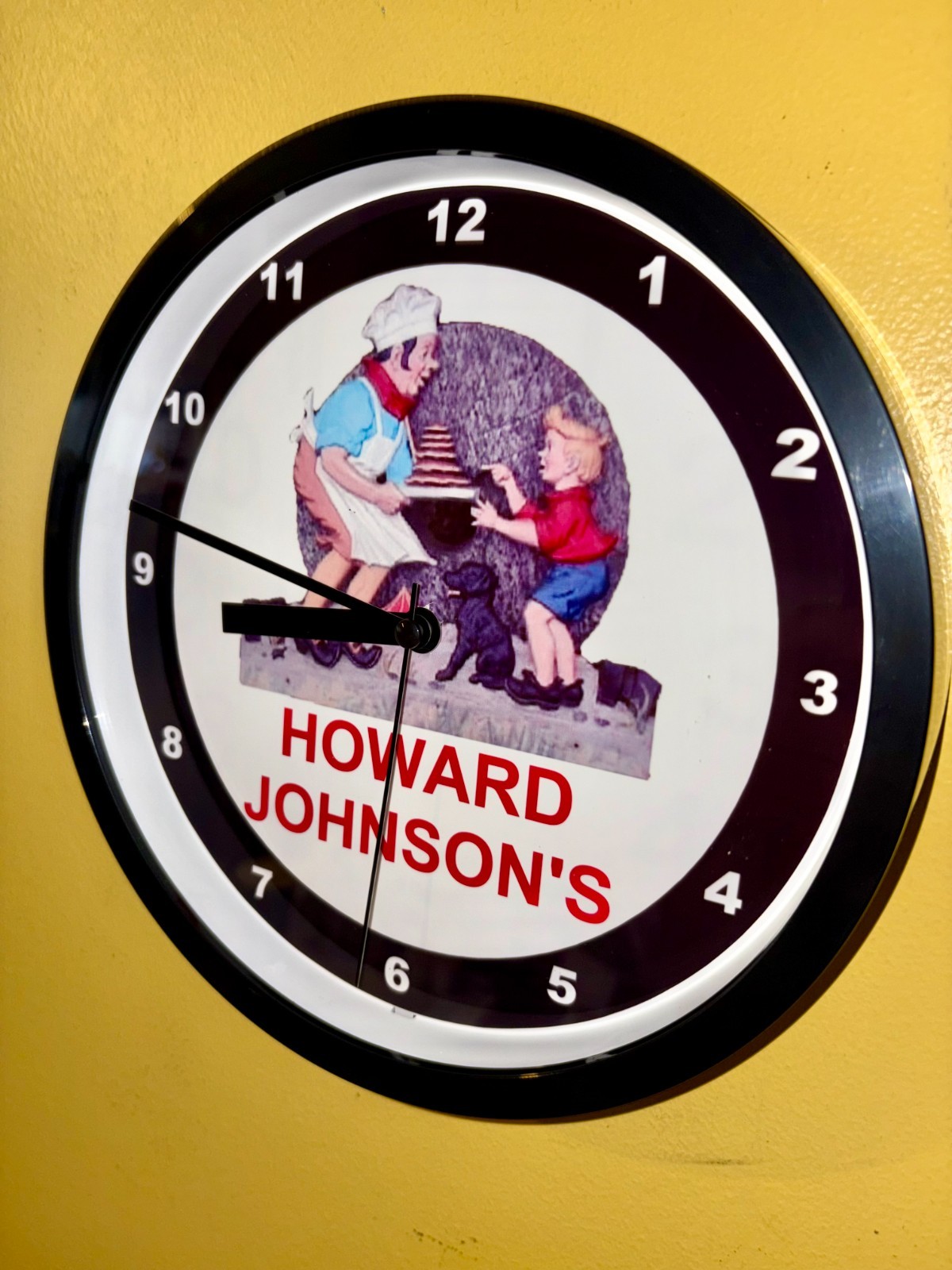HOJO Howard Johnson's Diner Restaurant Kitchen Man Cave Advertising Clock Sign