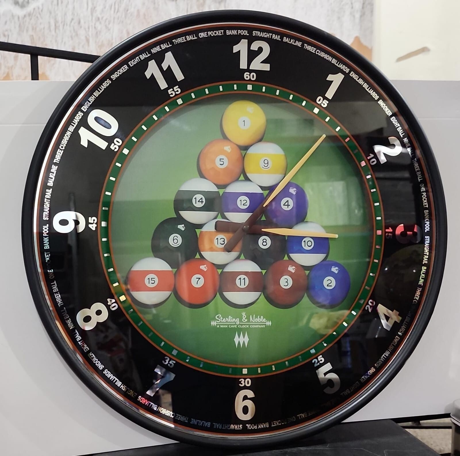 STERLING & NOBLE A MAN CAVE CLOCK COMPANY ~ 18\'\'