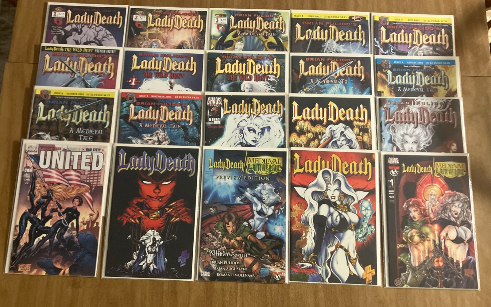 Lady Death Comic Books (Lot Of 20)