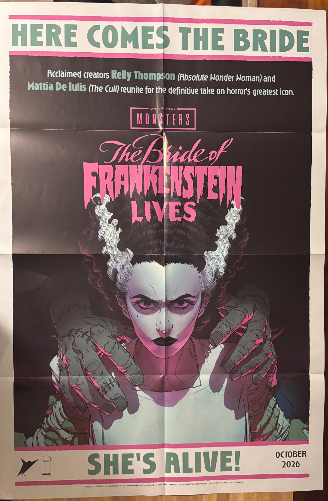 Universal Monster the Bride of Frankenstein/Phantom of the Opera promo poster
