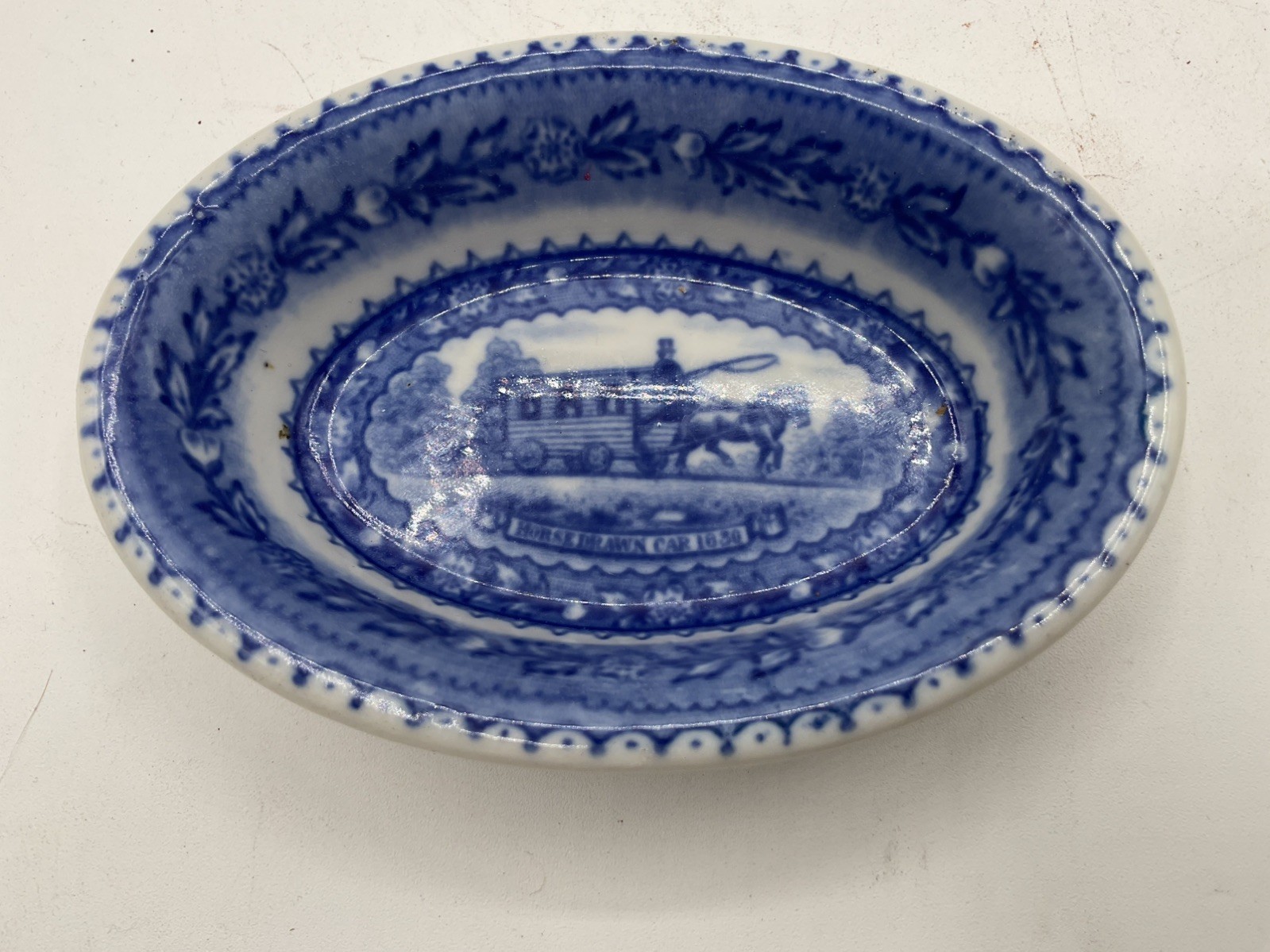 Baltimore & Ohio Railroad Scammell’s Lamberton China 5” Oval Bowl 1827-1927(16)