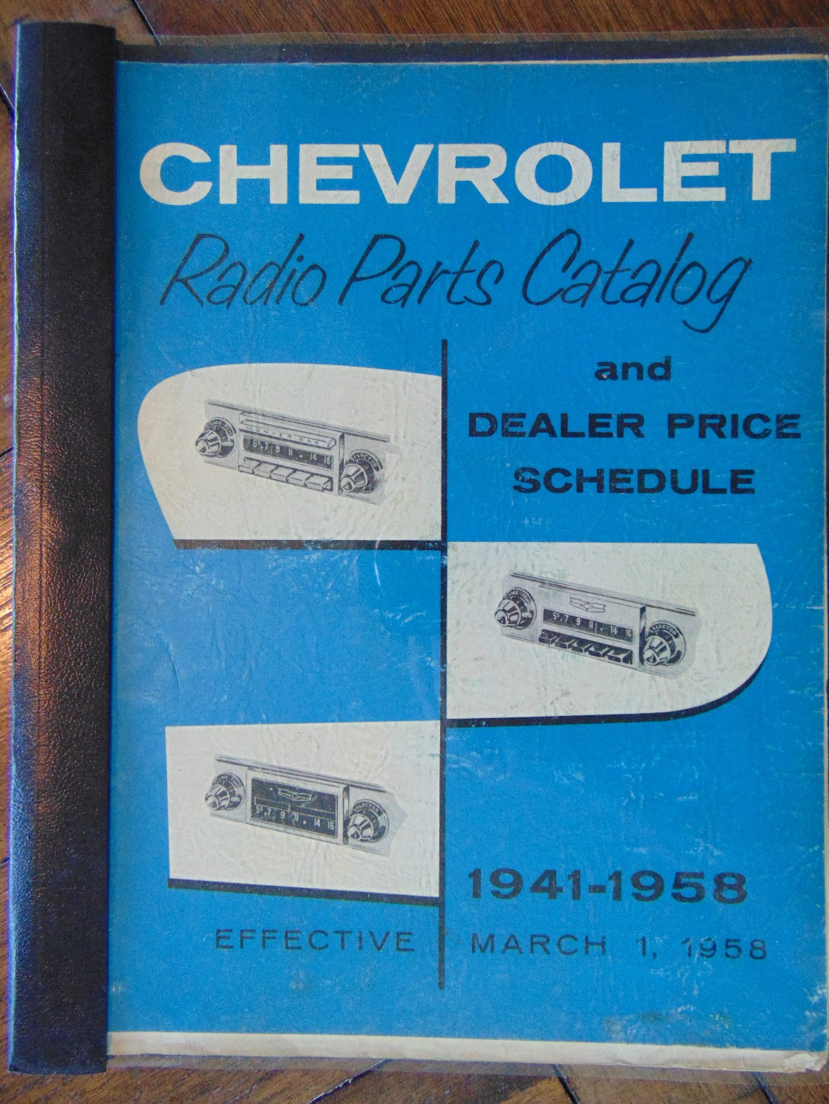 Vintage Original 1958 Chevrolet Radio Parts Catalog and Prices - 1941-58