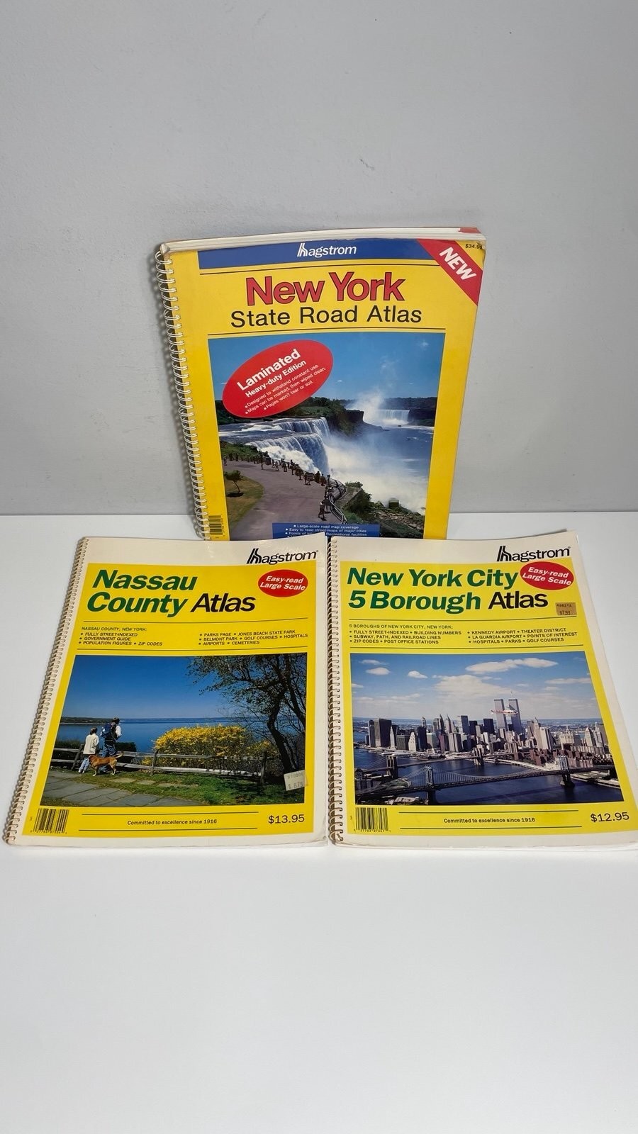 HAGSTROM Maps NEW YORK CITY Five Borough Atlas, State Road & Nassau Large Scale