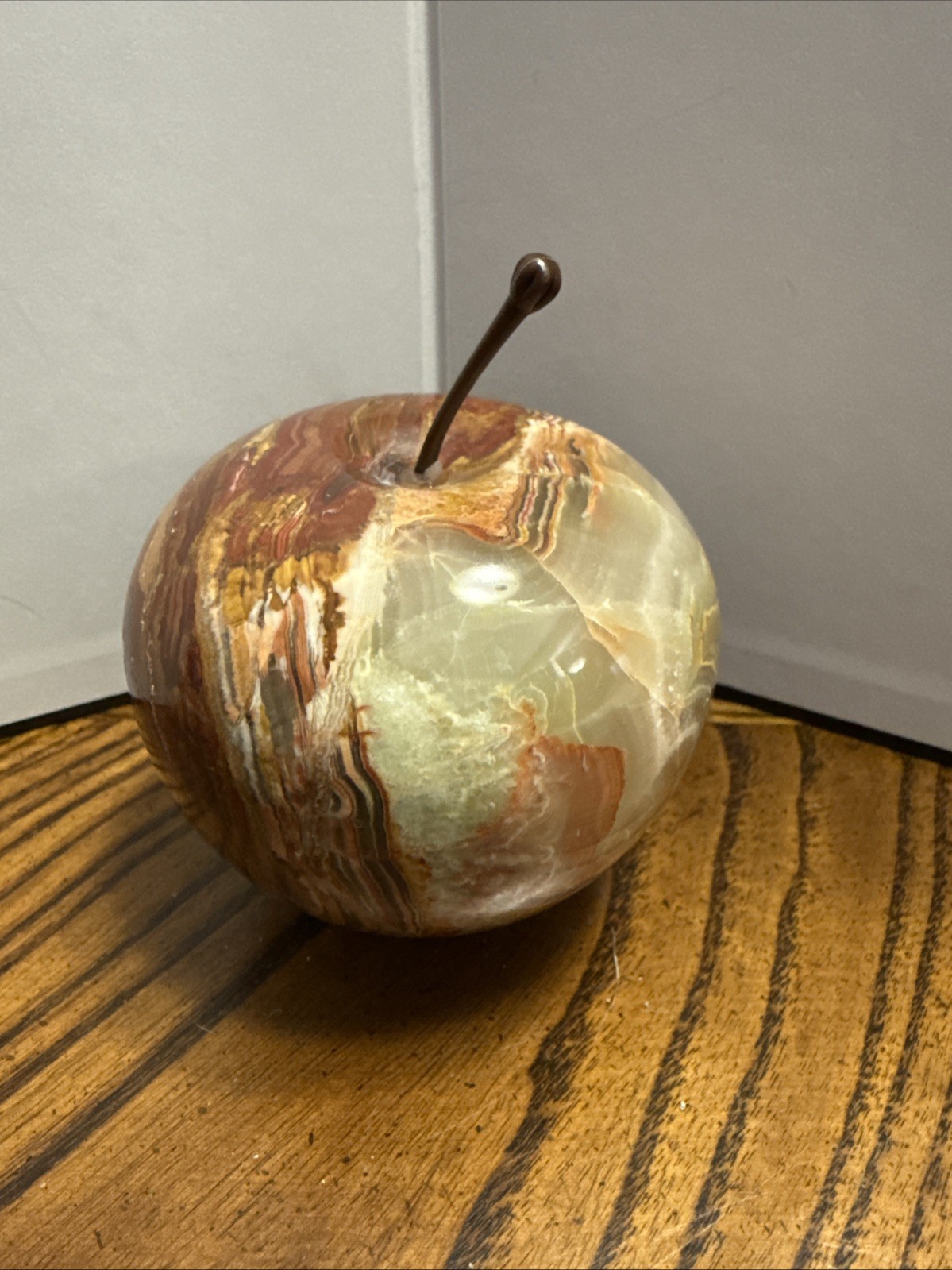 Green Onyx Crystal Apple