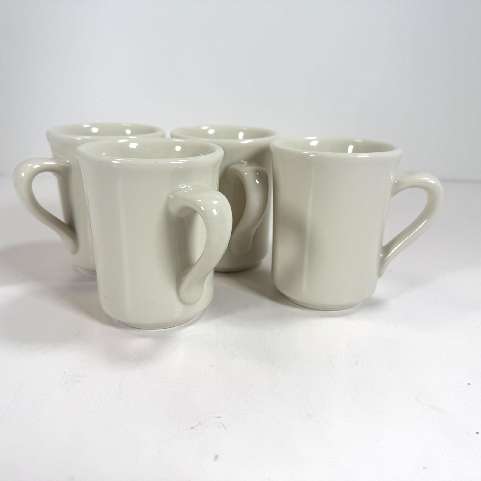 Vintage OG *From Actual Diner* Set of 4 Syracuse China Restaurant Ware Mugs 33-D