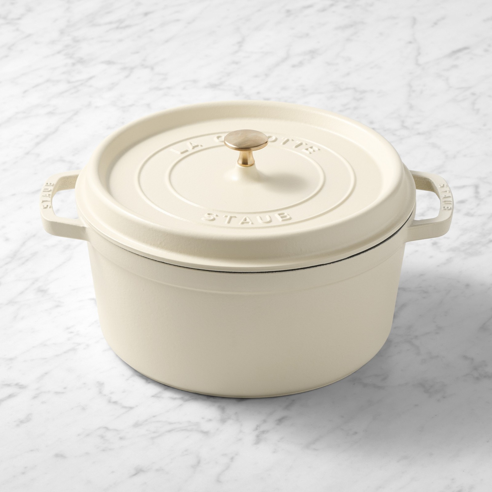 Staub Enameled Cast Iron Round Dutch Oven, 7-Qt
