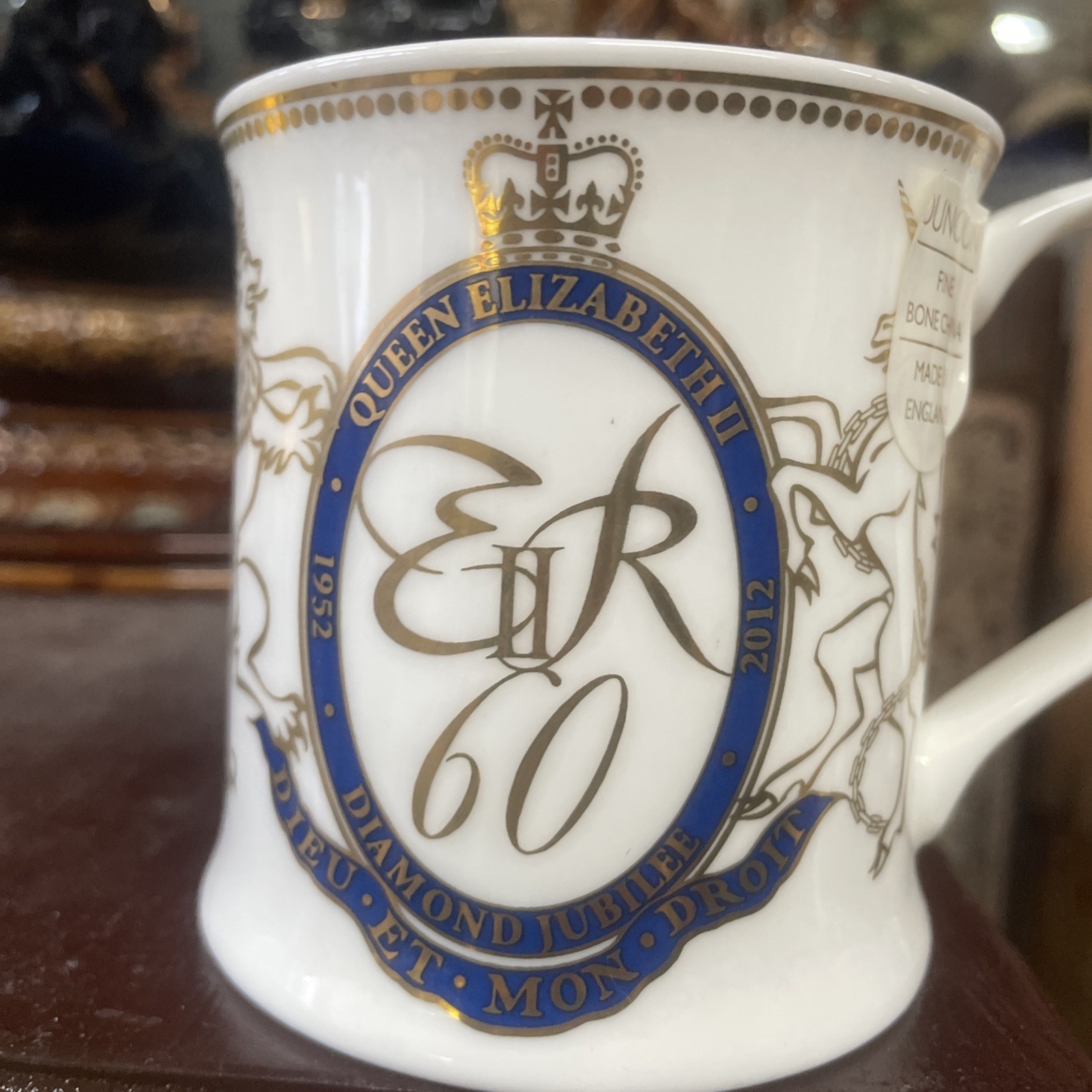 HM Queen Elizabeth UK DUNOON Diamond Jubilee Mug, 1952 2012 New W Tag HM Queen Elizabeth UK DUNOON Diamond Jubilee Mug, 1952 2012 New W Tag
